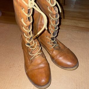 Lace Up Combat Boots